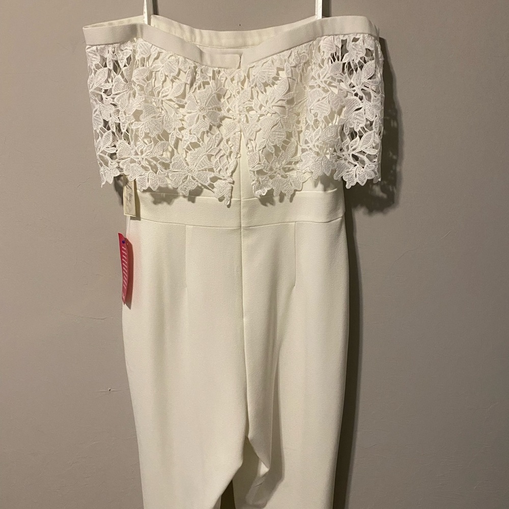 Strapless Jumpsuit.